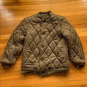 Vintage Duck Hunting Quilted Down Jacket Green Med